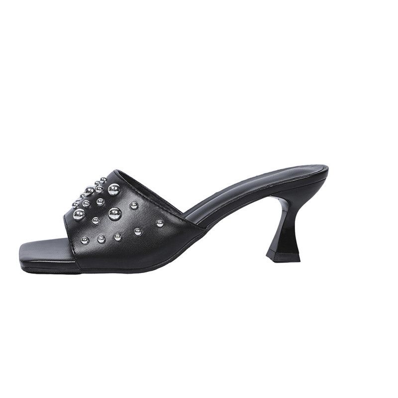 Large Size In Summer 2025, New Fish Mouth Casual Wear, Slim Heel Cool Slippers For Women_vogvips.com