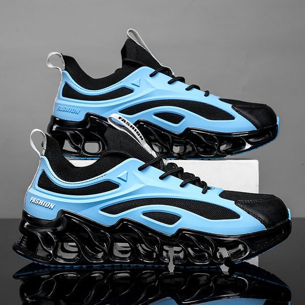 Men's Breathable Running Shoes With Cushioning Support - Lightweight Athletic Sneakers For Walking, Jogging & Gym - Knit Upper & Rubber Sole_vogvips.com