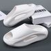 Kidmi Fashion Men Thick Sole Arch Support Slides Summer Outdoor Beach Men's Sneaker Casual Home Soft Slippers_vogvips.com
