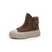 Thick-soled High-top Board Shoes Women's Creative Casual Versatile Niche Female Students Casual Board Shoes_vogvips.com