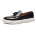 Men's flowing loafers casual leather shoes for men comfortable soft soled slip-on bean shoes for men_vogvips.com