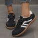 Women's Plus Size Cross Training Shoes Retro Color Block Flat New American Style Wholesale_vogvips.com