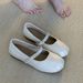 French Great-looking Flat-soled Silver Single Shoes Women's Summer Skirt Mary Jane Shoes Ballet Evening Shoes_vogvips.com