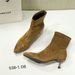 S538-1 French Style 2025 Autumn Winter New Elegant Slim Ankle Pointed Toe Fashion Martin Boots For Women_vogvips.com