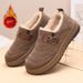 for Women Winter Style Outdoor Casual Women's Furry Cotton Shoes Slip-On Thick-Soled Warm Snow Boots_vogvips.com