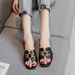 2026 Summer New Fairy Style Women's Slippers Outdoor Wear, White Flat Sandals, Fashionable Plus Size Sandals For Women,_vogvips.com