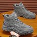 Autumn Men's High-Top Martin Boots, Trendy Versatile Thick-Soled Work Shoes, Short Boots, Casual Safety Shoes_vogvips.com