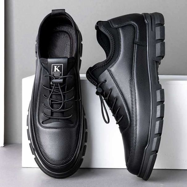 Men's Leather Shoes 25 New Style Single Cotton British-style Business Leather Shoes_vogvips.com