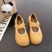 Thick-soled Height-increasing Full-bag Burken Shoes For Women With Bow Velcro, One Foot To Pair With A Skirt, Single Shoe_vogvips.com