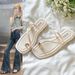 Flat-bottomed French-style Slip-on Sandals, Fairy Shoes Outdoor Wear, Versatile New Style For Summer Vacations And Beach_vogvips.com