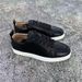 Top-level Version Standard Red Sole Low Top Leather Shoes Rivet Rhinestone Trendy Men's Non-Slip Wear-Resistant Lace-Up_vogvips.com