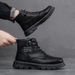 European Warm Series 2025 Autumn Martin Men Korean Style High-top British Work Men's Military Boots Casual Trendy Shoes_vogvips.com