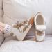 De Xun Women's Cotton Autumn Winter New Thick Soled Big Head Small Dirt Orange And Velvet Warm Sports Board Shoes_vogvips.com