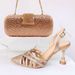 Fashion sexy women's shoe bag set lace mesh fabric ankle strap fringe rhinestone decoration_vogvips.com