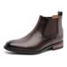 Premium Tooling Martin Boots Vintage Chelsea High Top Pointed Leather Boots_vogvips.com