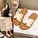 Trendy Thick-Soled Slip-On, Summer Outdoor Wear, 2026 New Model, Soft Flat-Soled Casual Beach Sandals For Pregnant_vogvips.com