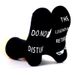 Mid-tube socks Cotton socks sole letter non-slip adhesive creative socks_vogvips.com