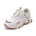 2025 Hot Spring Outdoor Running Sports Korean Style Soft Casual Mesh Versatile Thick Sole Dad Shoes For Women_vogvips.com