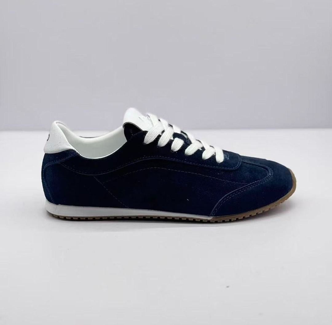 Comfortable Windproof Sports Fashionable Shoes Casual Seasons Cushioned Shoes Running Elegant Shoes Suitable For All Simple Daily Wear Dark Blue_vogvips.com