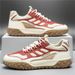 Men's Mesh Breathable Running Shoes Vintage Agassi Casual Sneakers White Dad Shoes Comfortable Lightweight Sports_vogvips.com