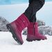 Unisex Winter Snow Boots - Waterproof High-Top Insulated Boots With Anti-Slip Rubber Sole, Warm Fleece-Lined Outdoor Shoes For Men & Women_vogvips.com