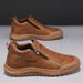 Men's Shoes Mid Top Zip Outdoor Casual Shoes Labour Shoes Driving Shoes Comfortable Slip Ons Shoes_vogvips.com