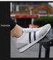 Casual Heightening Men's Shoes Sports Color Matching Striped Suede Soft-soled Shoes_vogvips.com
