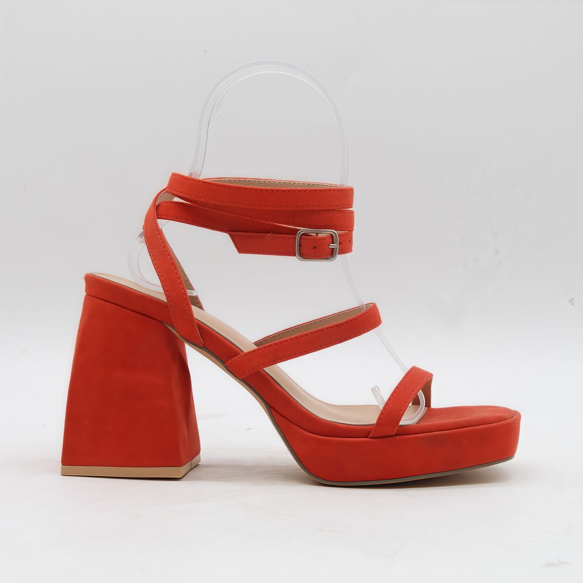 New Style Women's Outdoor Wear, Stylish Striped High-heeled Sandals With Chunky Heels For Women, Summer Fashion_vogvips.com
