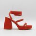 New Style Women's Outdoor Wear, Stylish Striped High-heeled Sandals With Chunky Heels For Women, Summer Fashion_vogvips.com