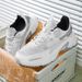MOQ 1 Custom Plus Size US 13 14 EU 47 48 Man Casual Sports Sneakers Blank Mesh Leather Running Walking Shoes For Men_vogvips.com