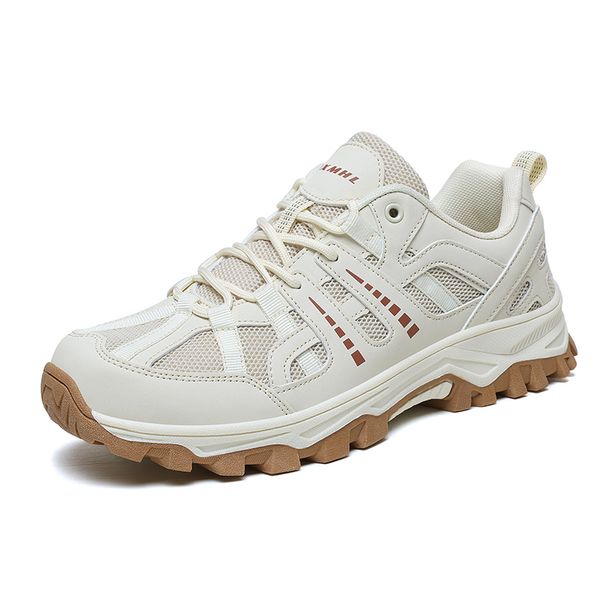 Hiking Shoes Women Shock-absorbing Lace-up Outdoor Low-top Men Shoes Comfortable Flat Breathable Casual Sneakers Men_vogvips.com