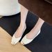 French Pointed Single Shoes Women's Flat-soled One-pedal Shallow-mouth Small Fragrant Wind Soft-soled Ladyshoes_vogvips.com