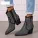 Women’s Shoes Large Size Diamond Women's Boots Leather Boots_vogvips.com