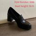 Vintage British Style Loafers For Women - Chunky Heel Slip-On Oxford Shoes With Round Toe, Classic JK School Look, Available In Black & Brown_vogvips.com