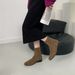 Minimalist Short For Women, High-End Feel, 2025 New Winter Square Toe Korean Style Ankle Boots, French Slim Boots_vogvips.com