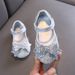 Girls' Princess Bow Sequins Small Large Child Leather Shoes Girls' Student Baby Shoes_vogvips.com