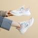 Spring Autumn New Sports Women's Student Leisure Lightweight And Breathable Mesh Flyknit Shoes Running Live Broadcast_vogvips.com