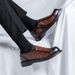2025 Summer New Youth Round Toe British Style Versatile Low Heel Casual Slip-On Leather Shoes_vogvips.com
