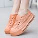 Women's Platform Crocs-Style Sandals - Thick Soft Sole Breathable Water Shoes For Beach & Outdoor Slip-On Comfort_vogvips.com