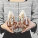 European And American Light Luxury Sexy Women S Metal Flower Thin High Heel Side Hollow Wedding Pointed Toe Gold_vogvips.com
