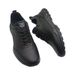 Cross-border Leather Spring New Men's Casual Shoes, Soft-soled Non-slip Sneakers, Black Lace-up_vogvips.com