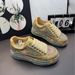 Sneakers With Full Rhinestone Graffiti Design, Casual Shoes With Thick Sole, Breathable Comfortable Round Toe Low-Top Lace-Up Shoes For Walking_vogvips.com