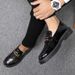 Le Fu Spring British Business Casual Lazy One Step Stepping Bean Leather Youth Versatile Formal Men's Shoes_vogvips.com