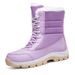Cotton Shoes, Cold Resistant Boots, Women's Outdoor Boots With Thick Fleece And Warm Snow Boots_vogvips.com