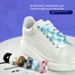 12mm Wide Polyester Creative Flat Shoelaces Suitable For Sneakers, Canvas Shoes, Air1 Men's Sports Shoes_vogvips.com