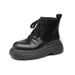 Chimney Boots Women's 2025.1 Autumn/Winter Thick-soled Short Boots With Fleece_vogvips.com