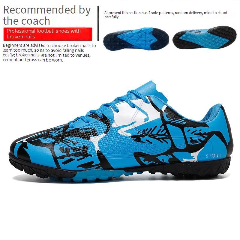 Athletic Shoes New Anti Slip Broken Nail Children's Football Shoes Men's Professional Sports Training Shoes Low Top Youth Sports Shoes_vogvips.com