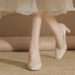 French-style Niche Retro Square-toed Chunky-heeled Women's Shoes, New Spring And Autumn Model, Suitable For Pairing With_vogvips.com