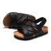 Ruizu Spring And Summer Children's Cork Sandals Boys' One-Word Shoes Girls' Flip-Flops Trendy Beach Korean Style_vogvips.com