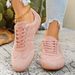 2026 Women's Retro Suede Lace Sneakers, Soft And Lightweight Rubber Soled Fashionable Sneakers, Suitable For Daily Walking And Casual Shoes_vogvips.com